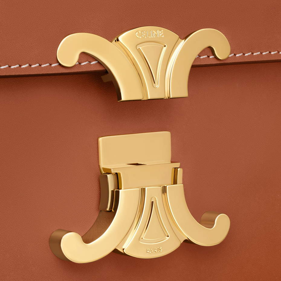 TEEN TRIOMPHE BAG IN NATURAL CALFSKIN TAN